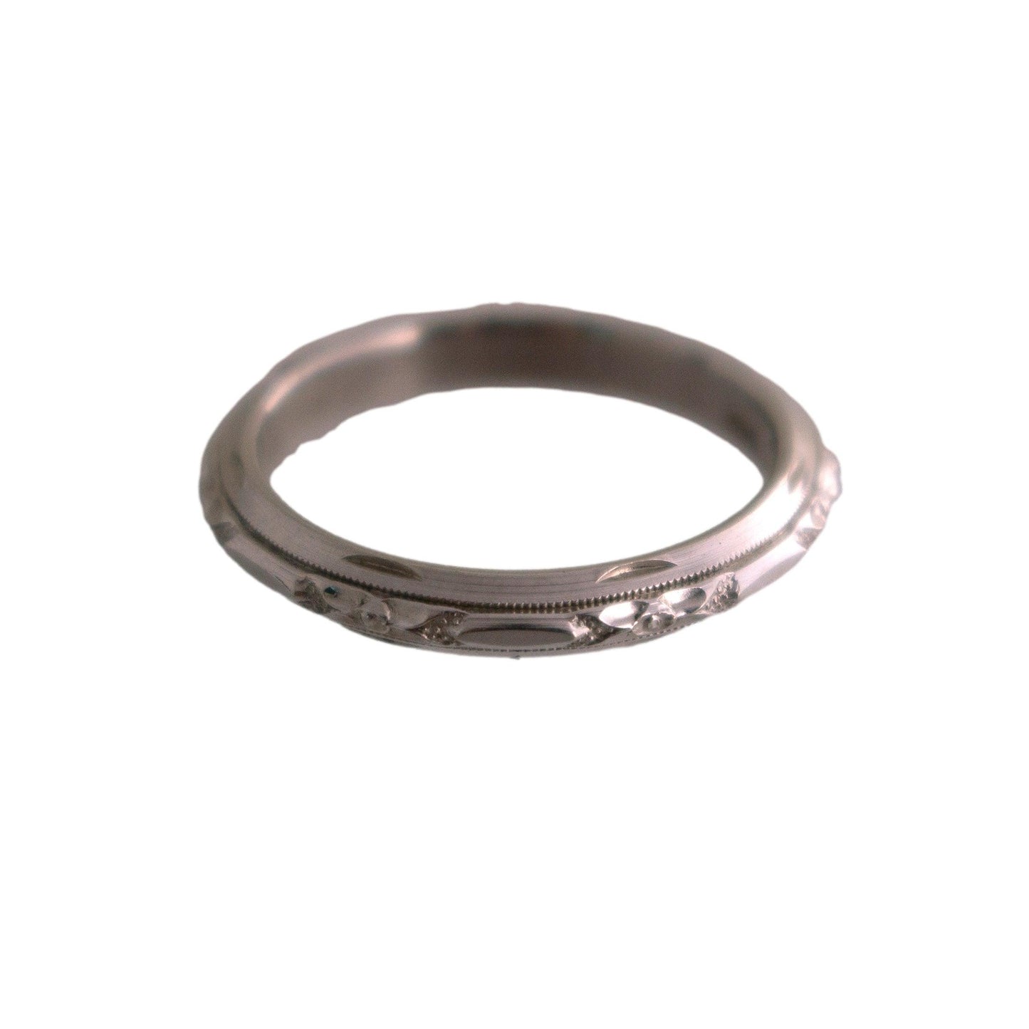 Carved Vintage Wedding Band