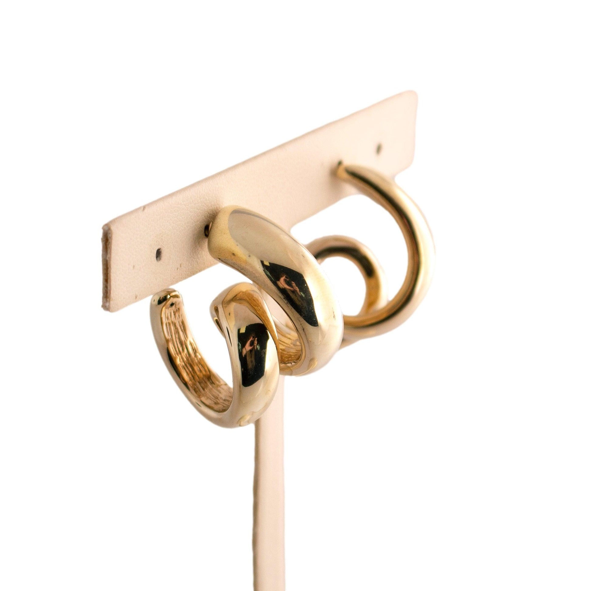 Curled Hoop Earrings