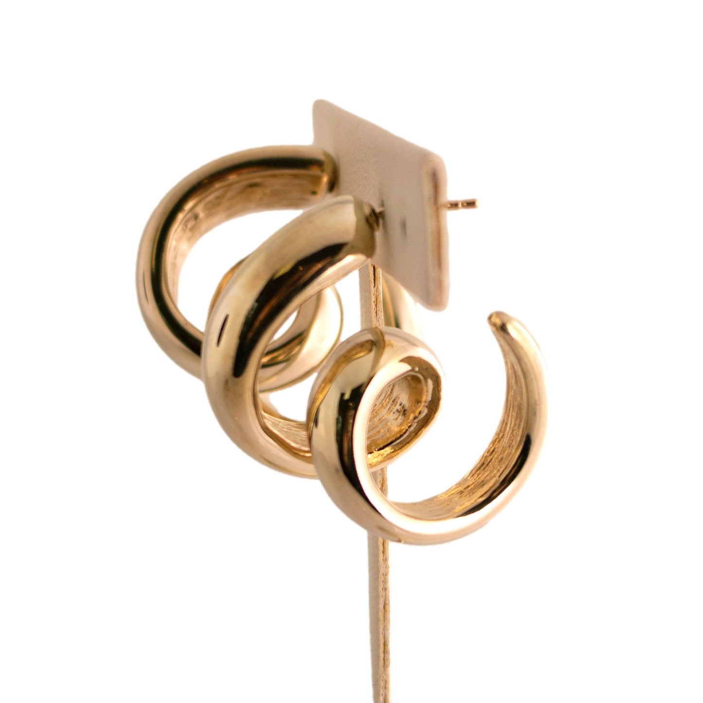 Curled Hoop Earrings