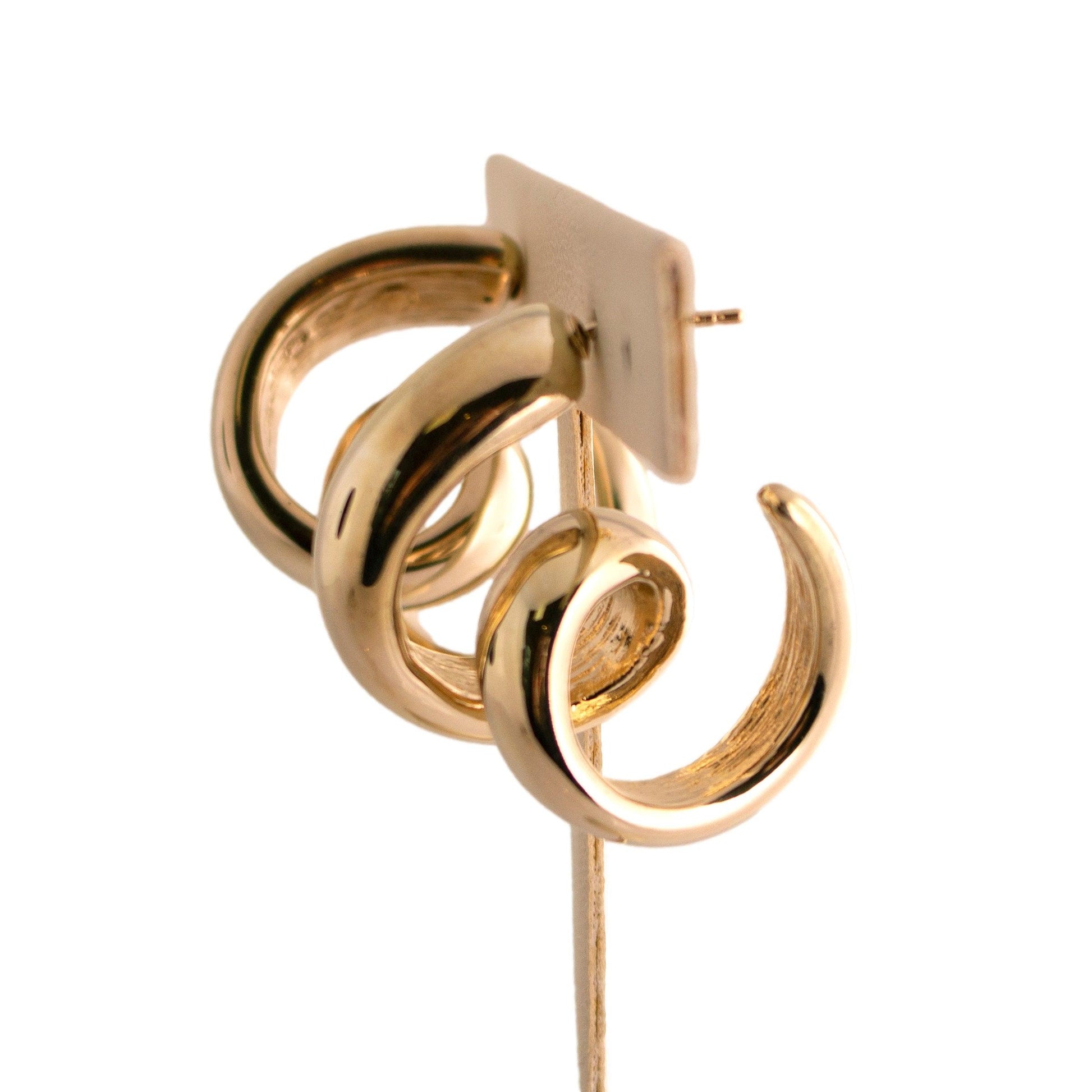 Curled Hoop Earrings