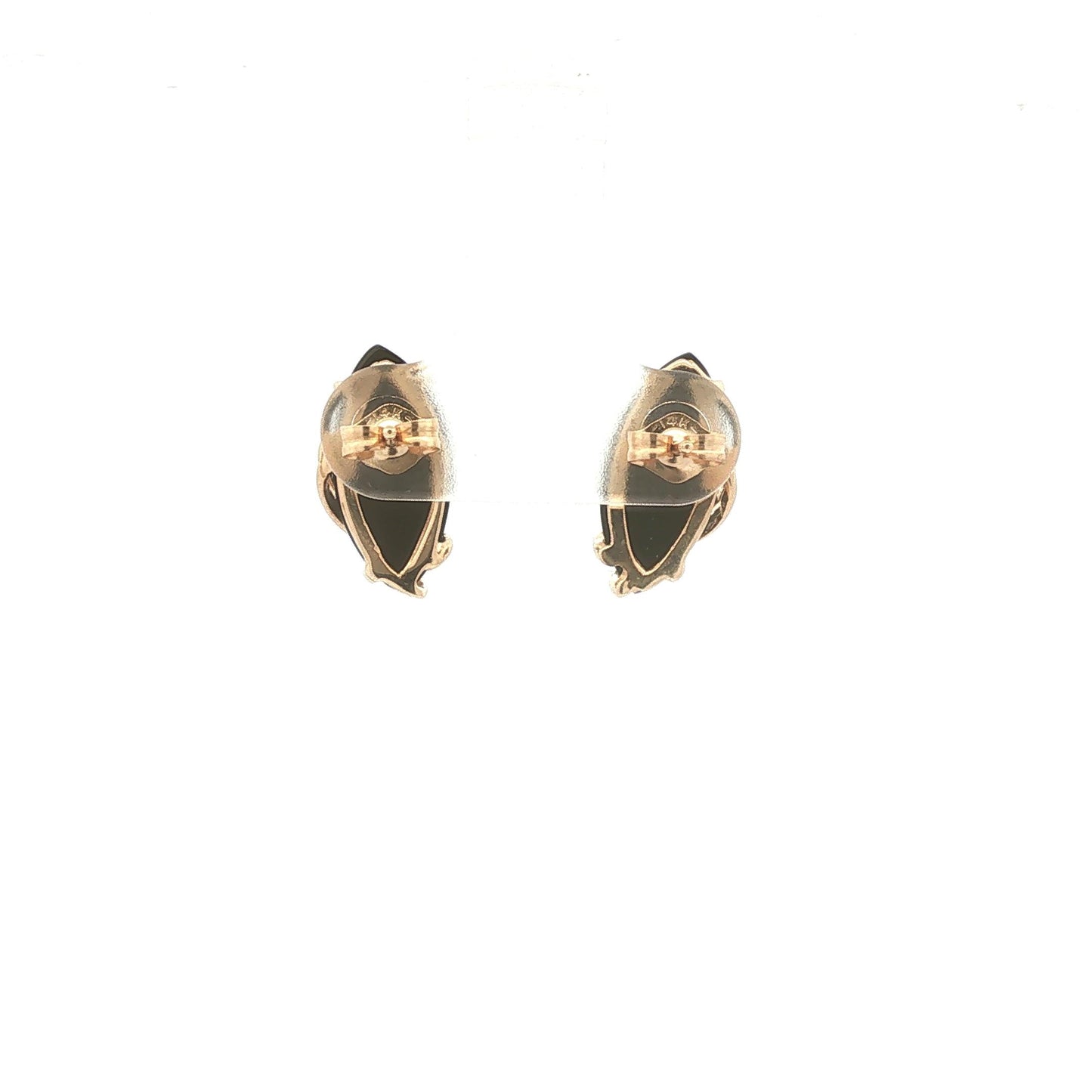 Marquise Onyx Wire Wrapped Earrings