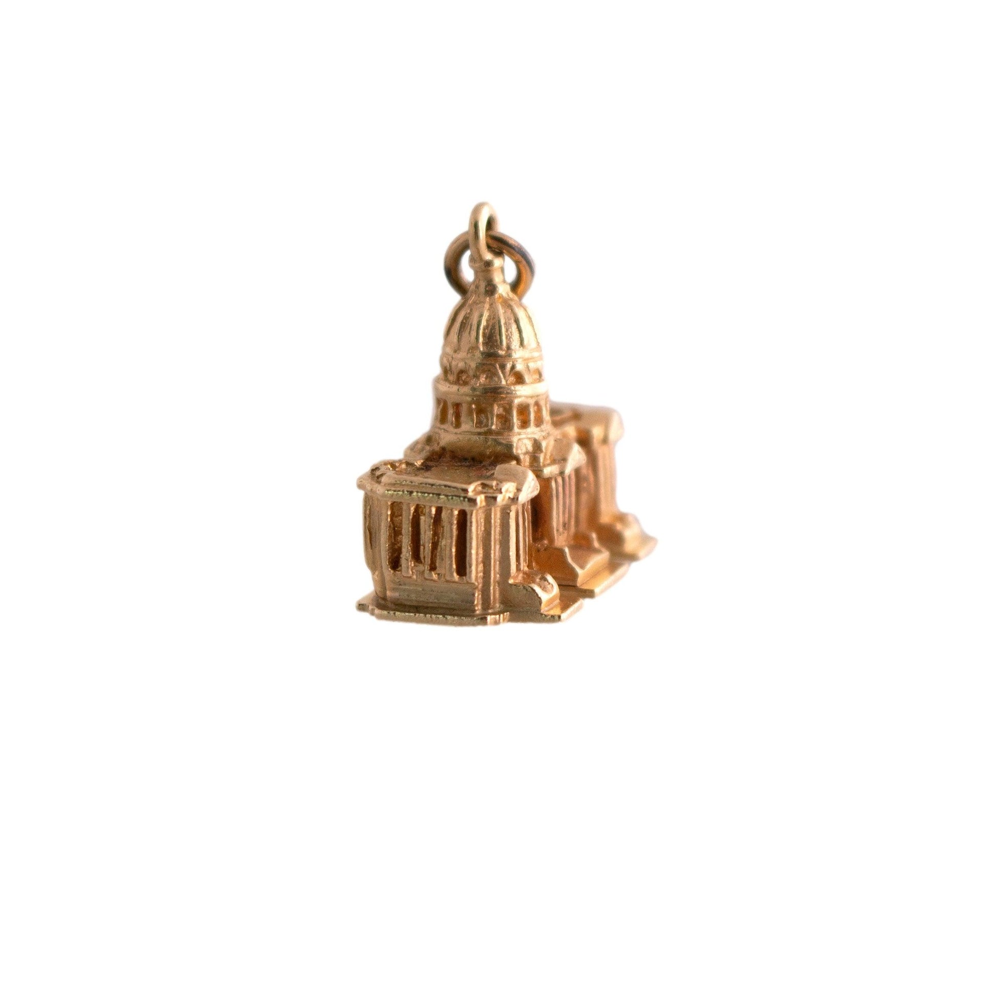 14k yellow gold United States Capitol Building "Stanhope" Charm
