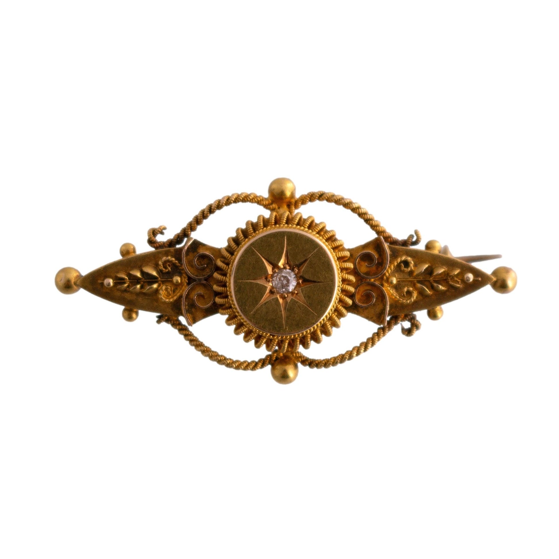 Victorian Ornate Bar Brooch