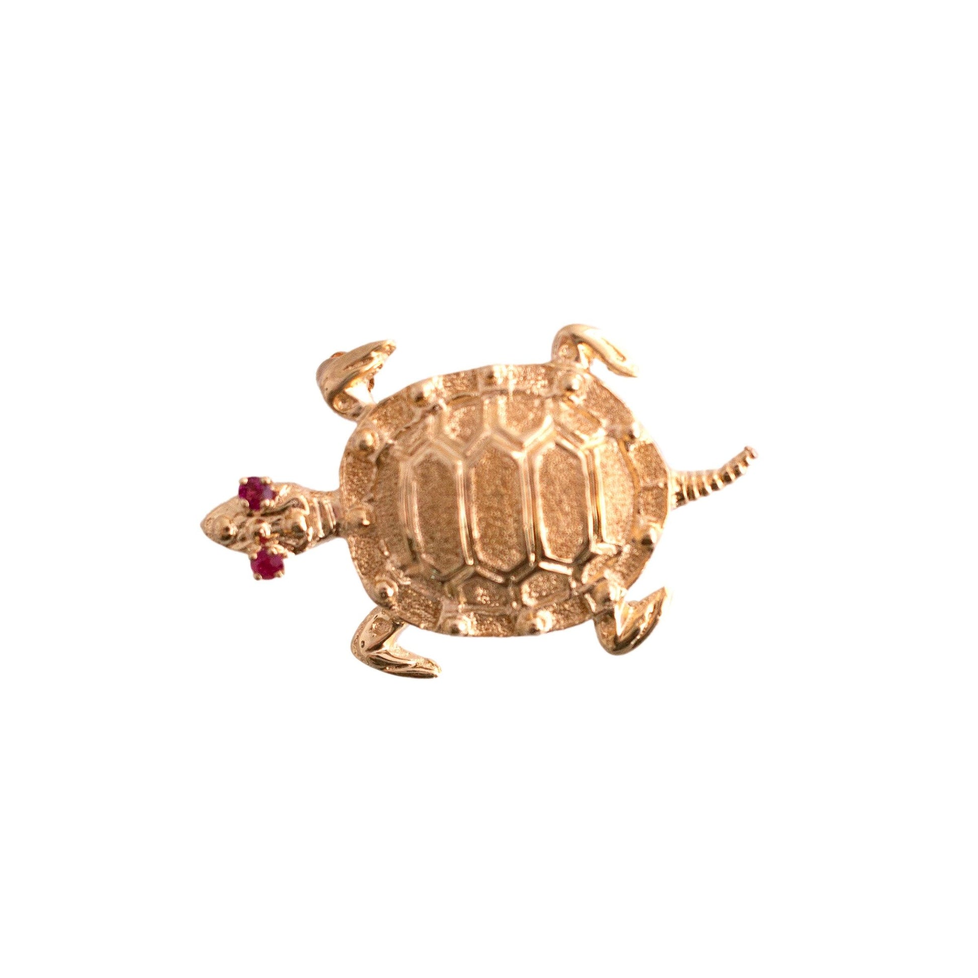 Vintage 14K Gold Turtle Brooch