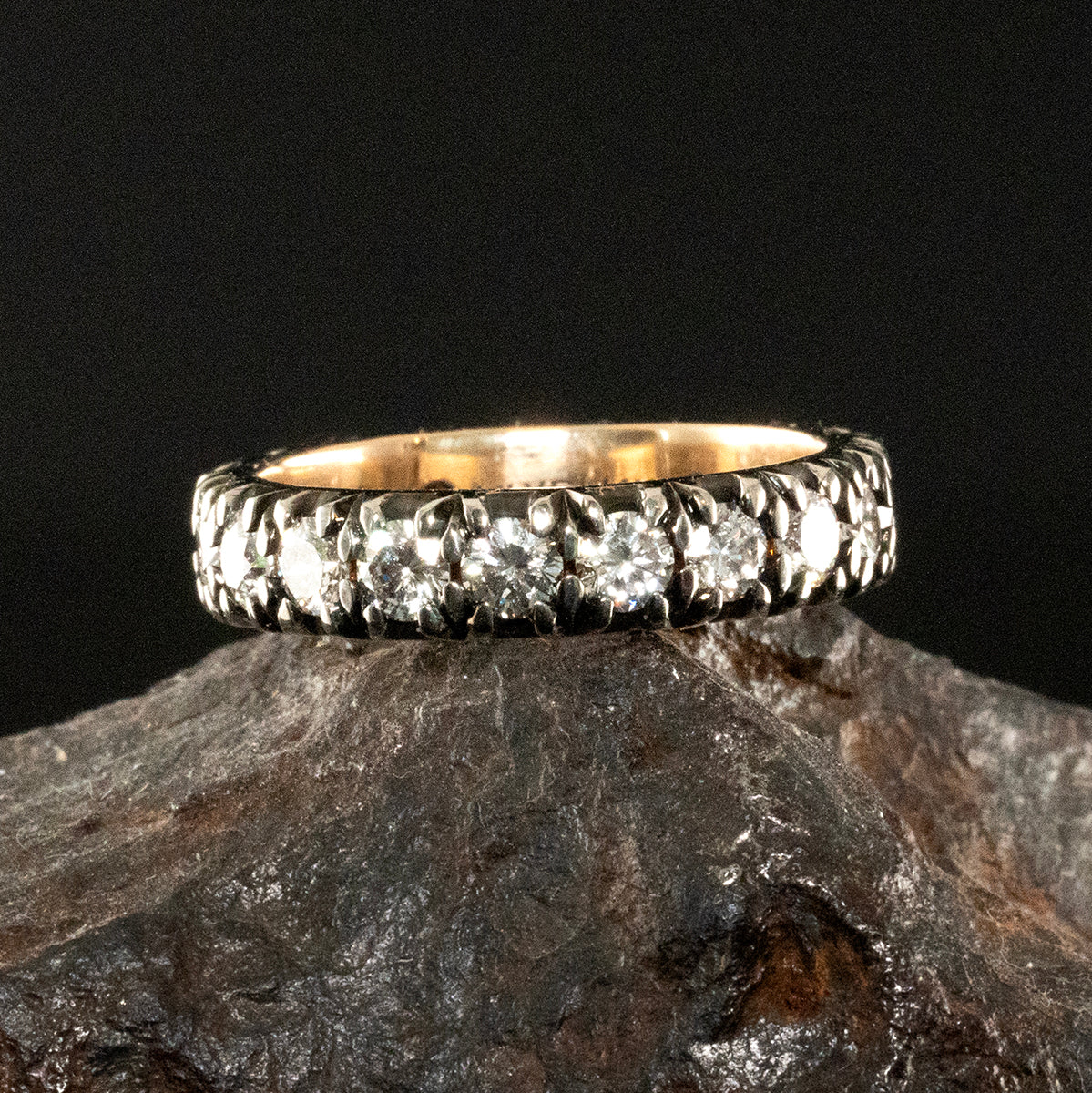 Georgian style diamond wedding ring