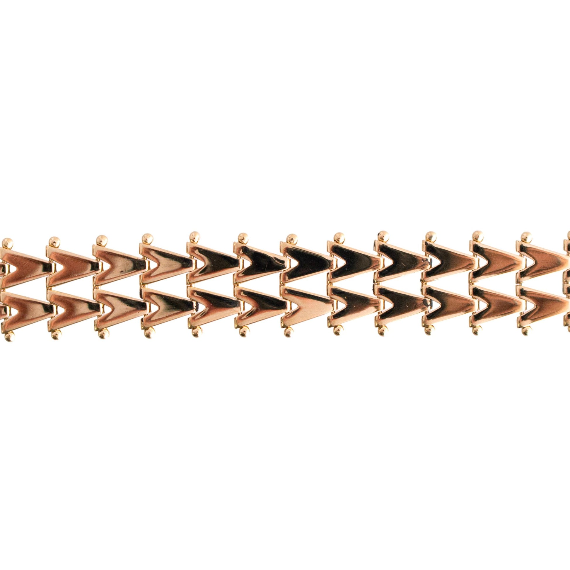 V Link Double Row Bracelet