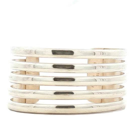 Sterling Banded Cuff Bracelet