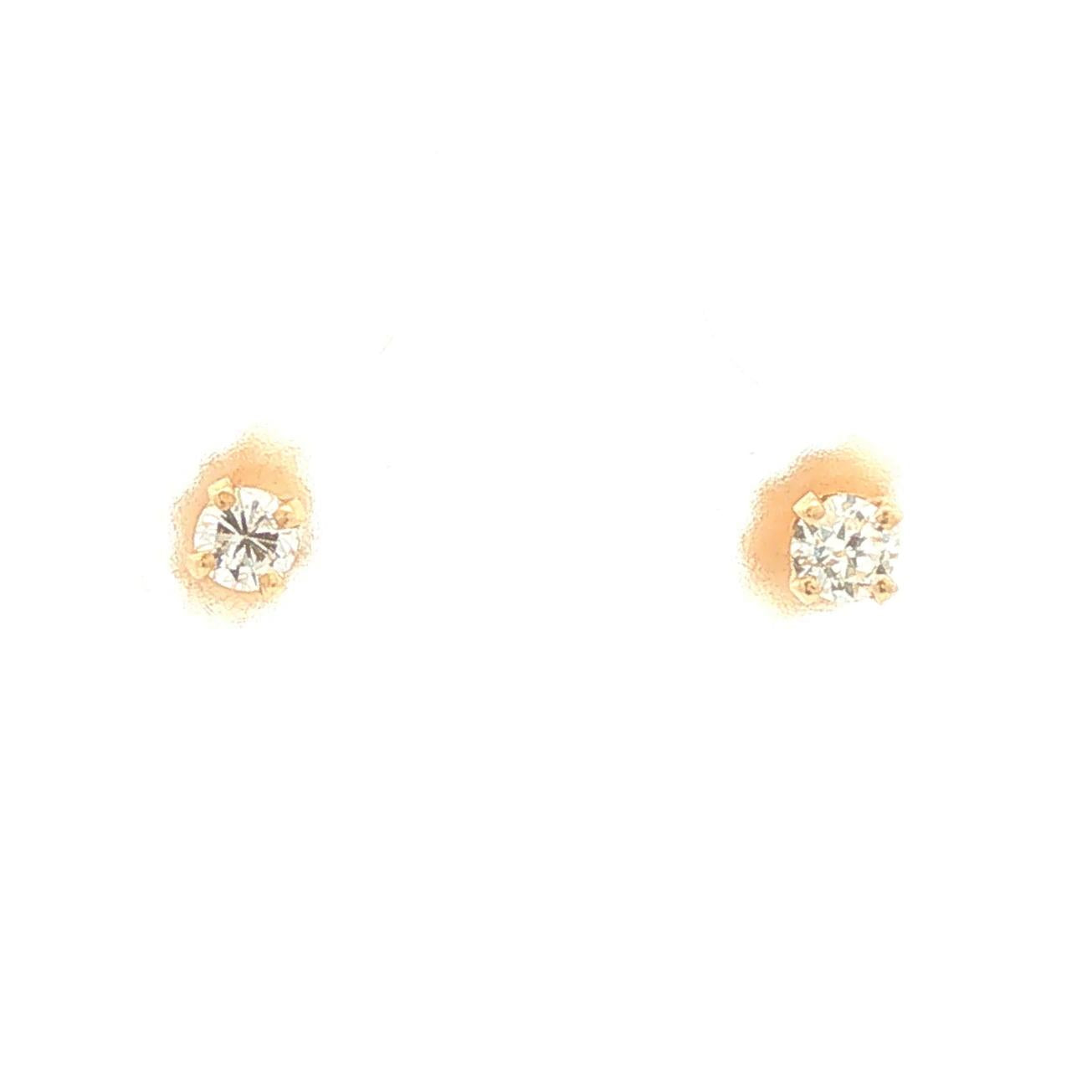 Diamond Stud Earrings 0.16ct Total Weight
