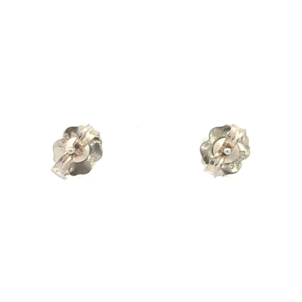 14K White Gold Diamond Earrings 0.95ct Total Weight