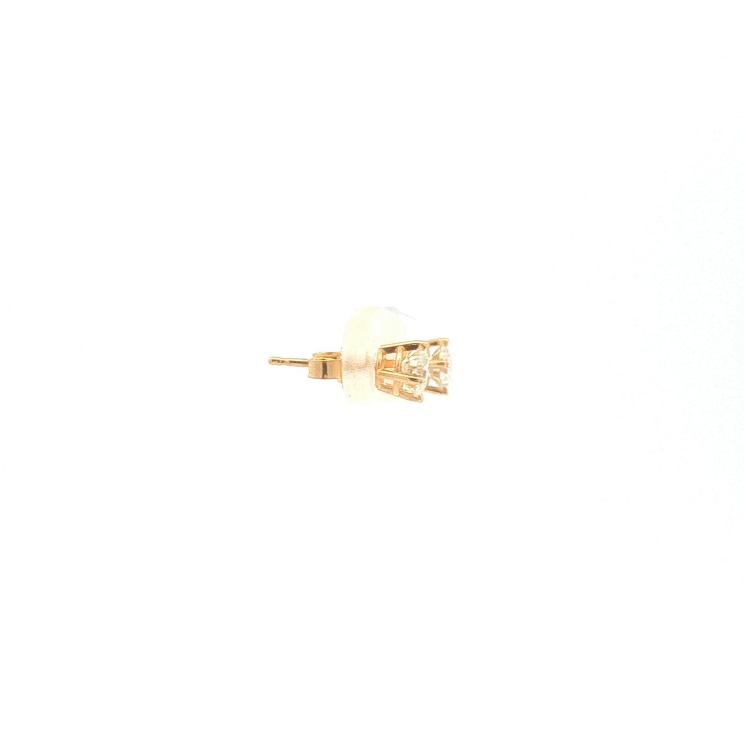 14K Gold Diamond Earrings 0.66ct Total Weight
