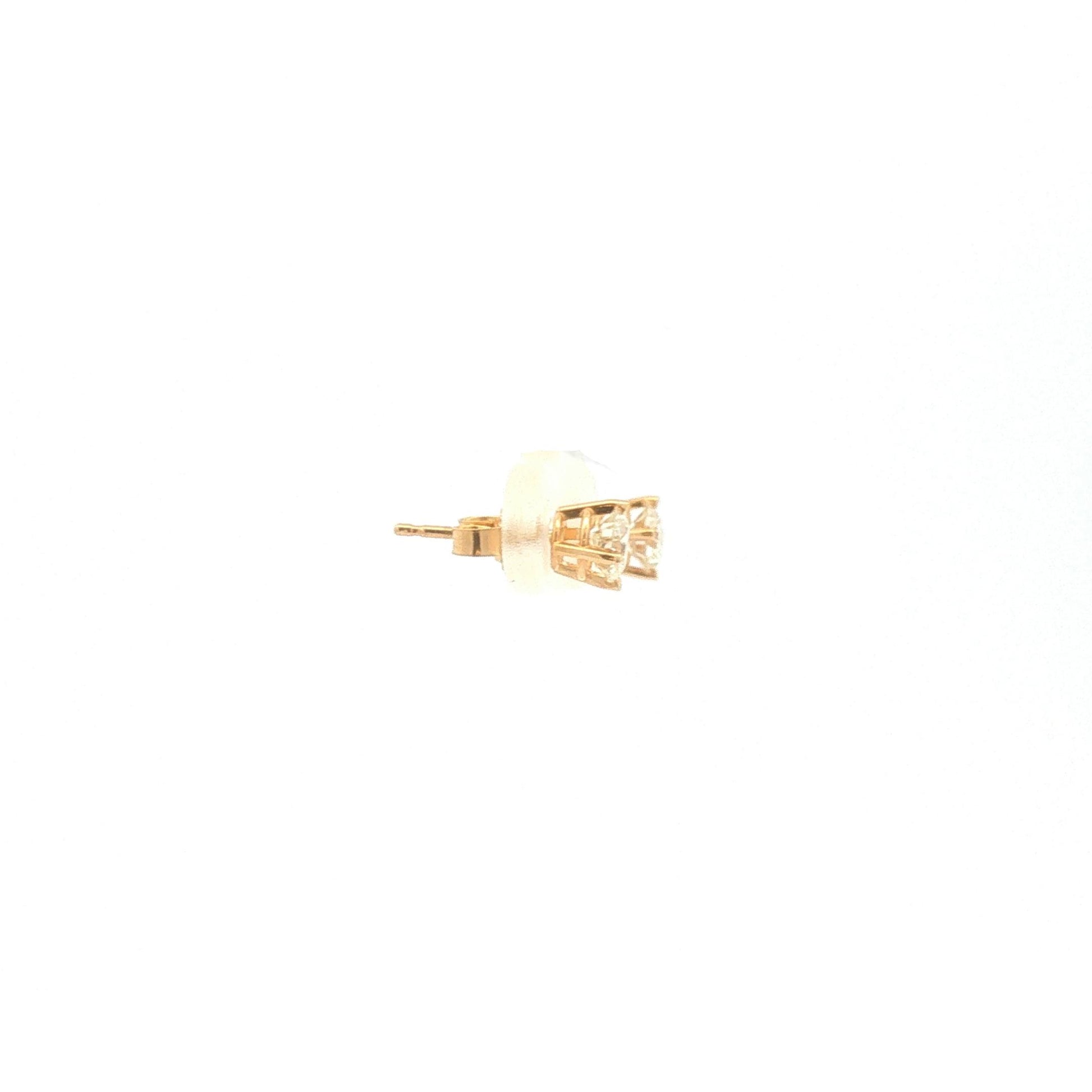 14K Gold Diamond Earrings 0.66ct Total Weight
