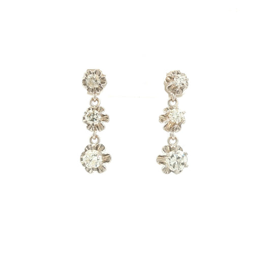 Diamond Drop Earrings