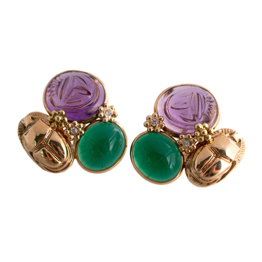 Mazza Scarab Earrings