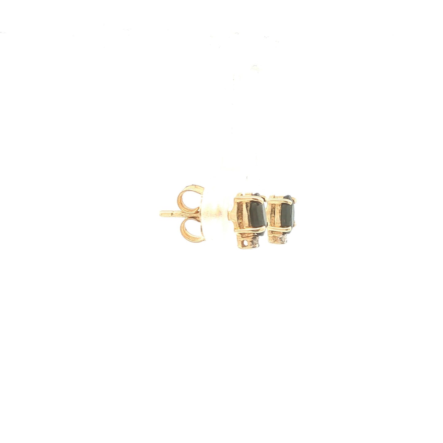 Sapphire and Diamond Stud Earrings