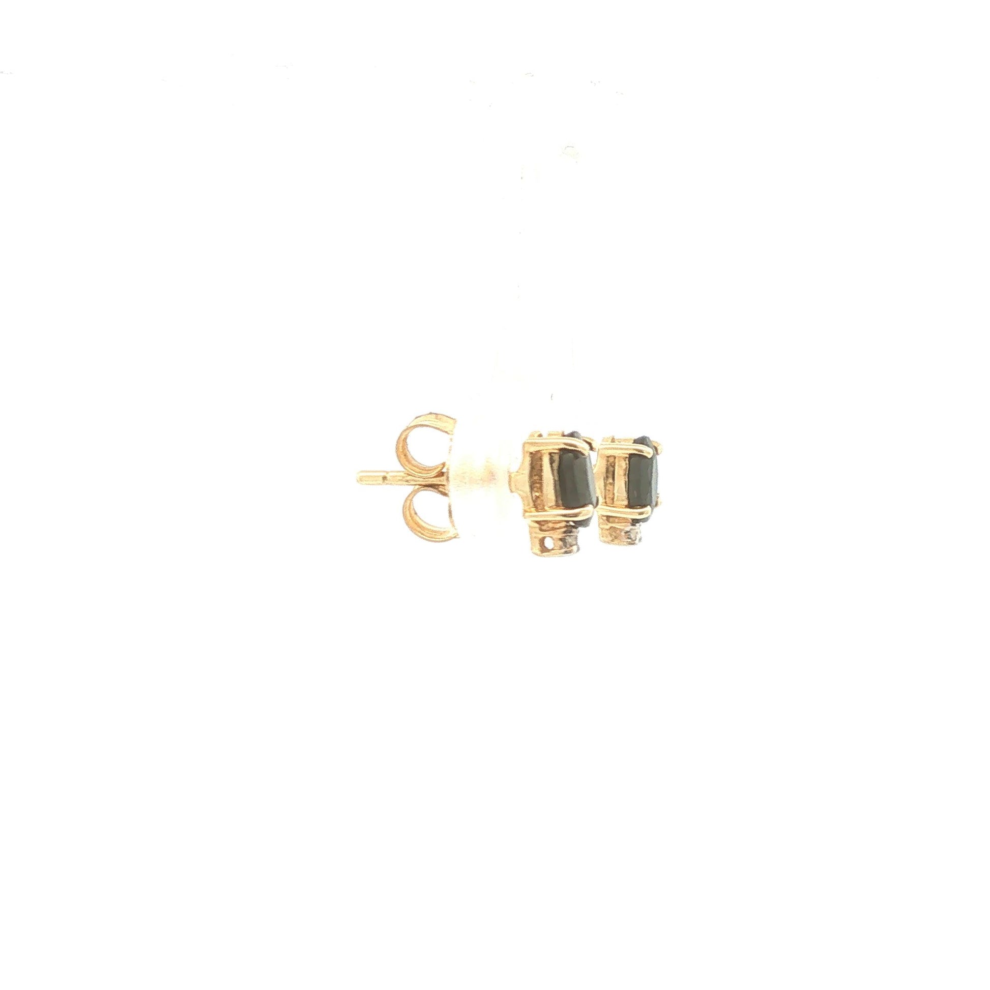 Sapphire and Diamond Stud Earrings