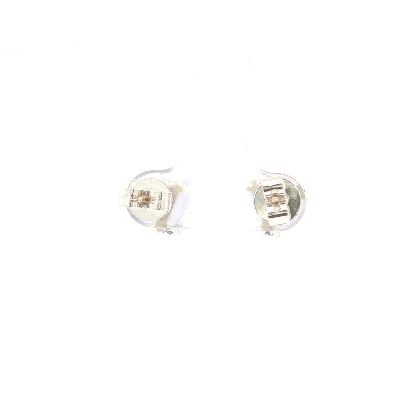 Trillion Cut Tanzanite Stud Earrings