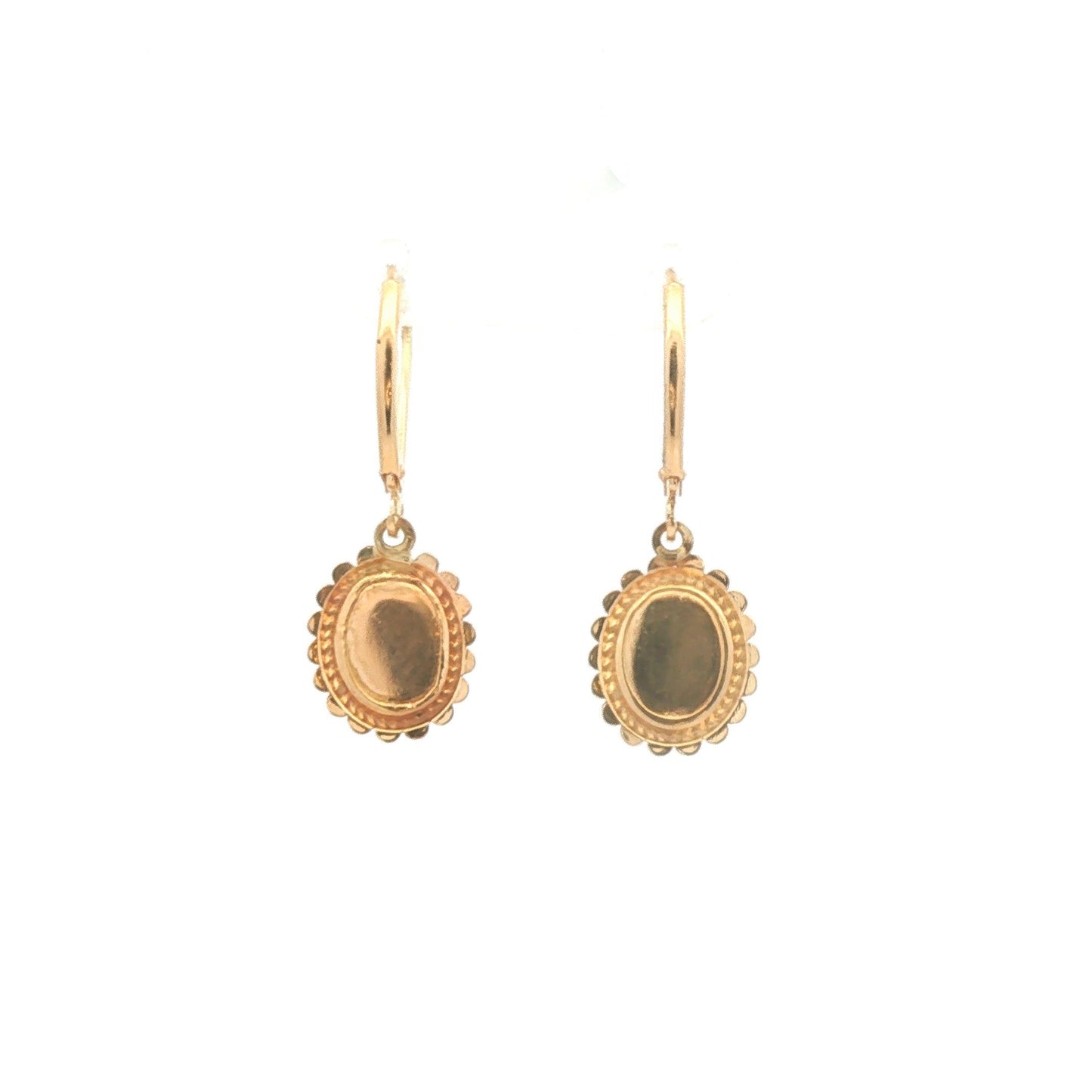 Gold Carnelian Drop Earrings