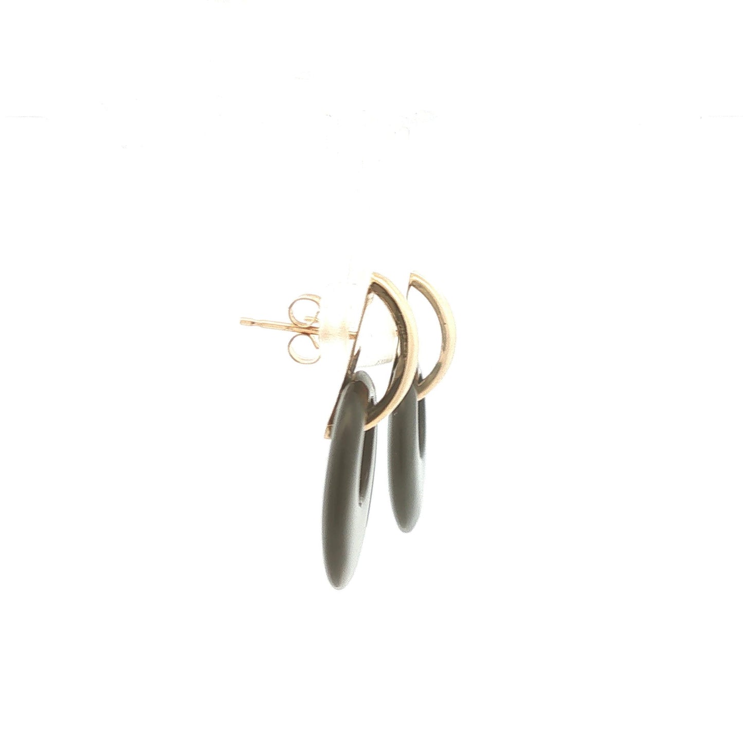 Onyx Doorknocker Earrings