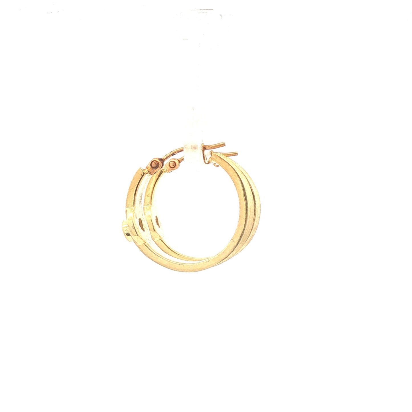 Florentine Finish Hoops with Diamond