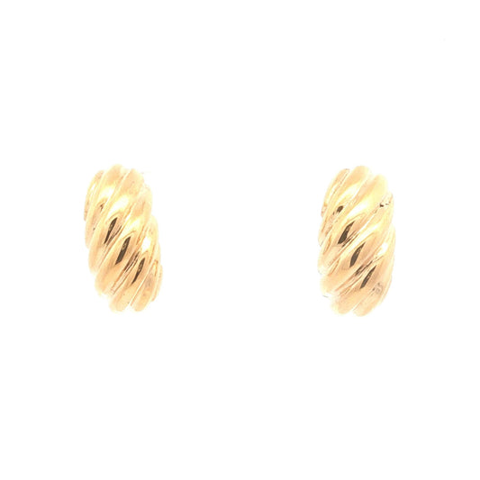 Gold Shrimp Earrings