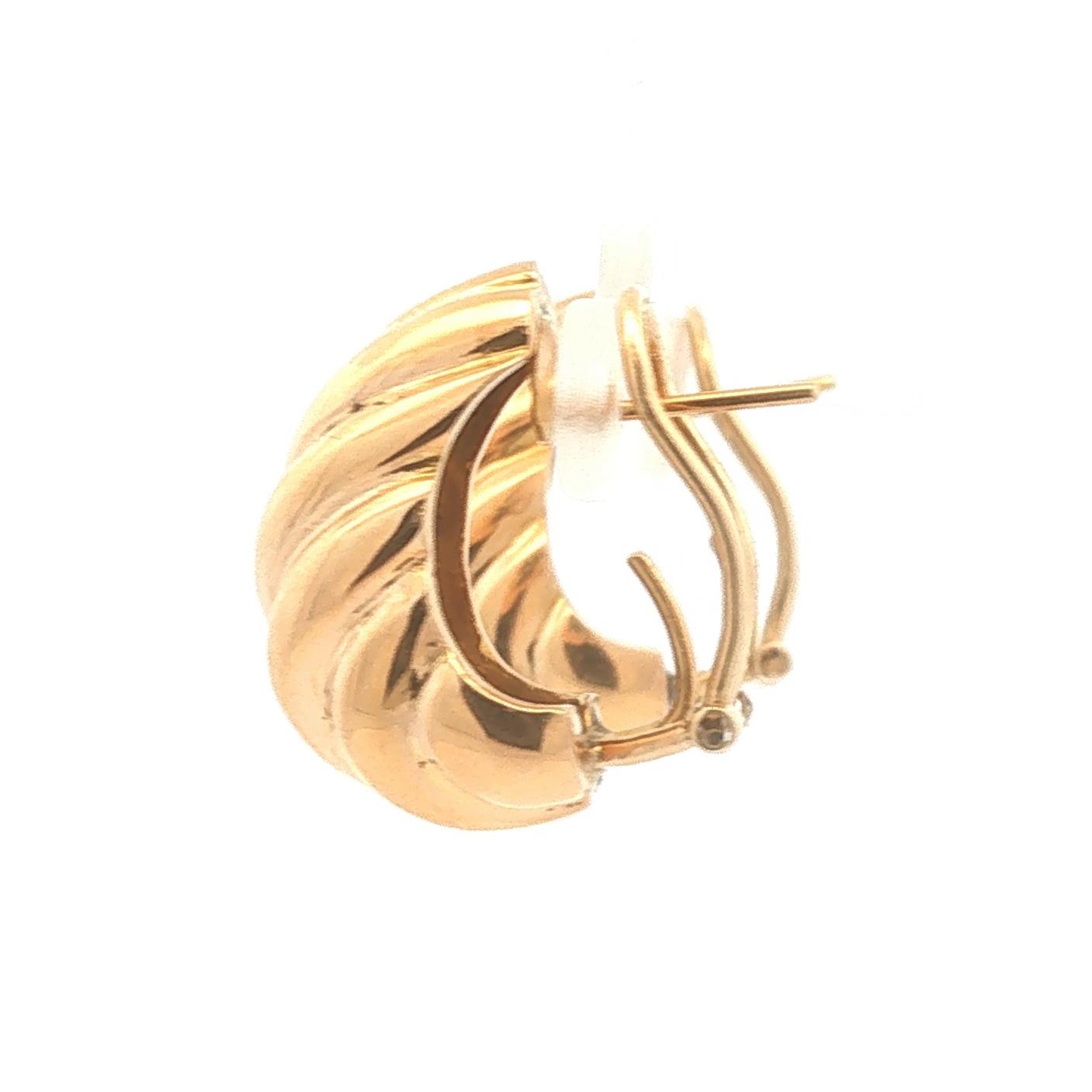 Gold Shrimp Earrings