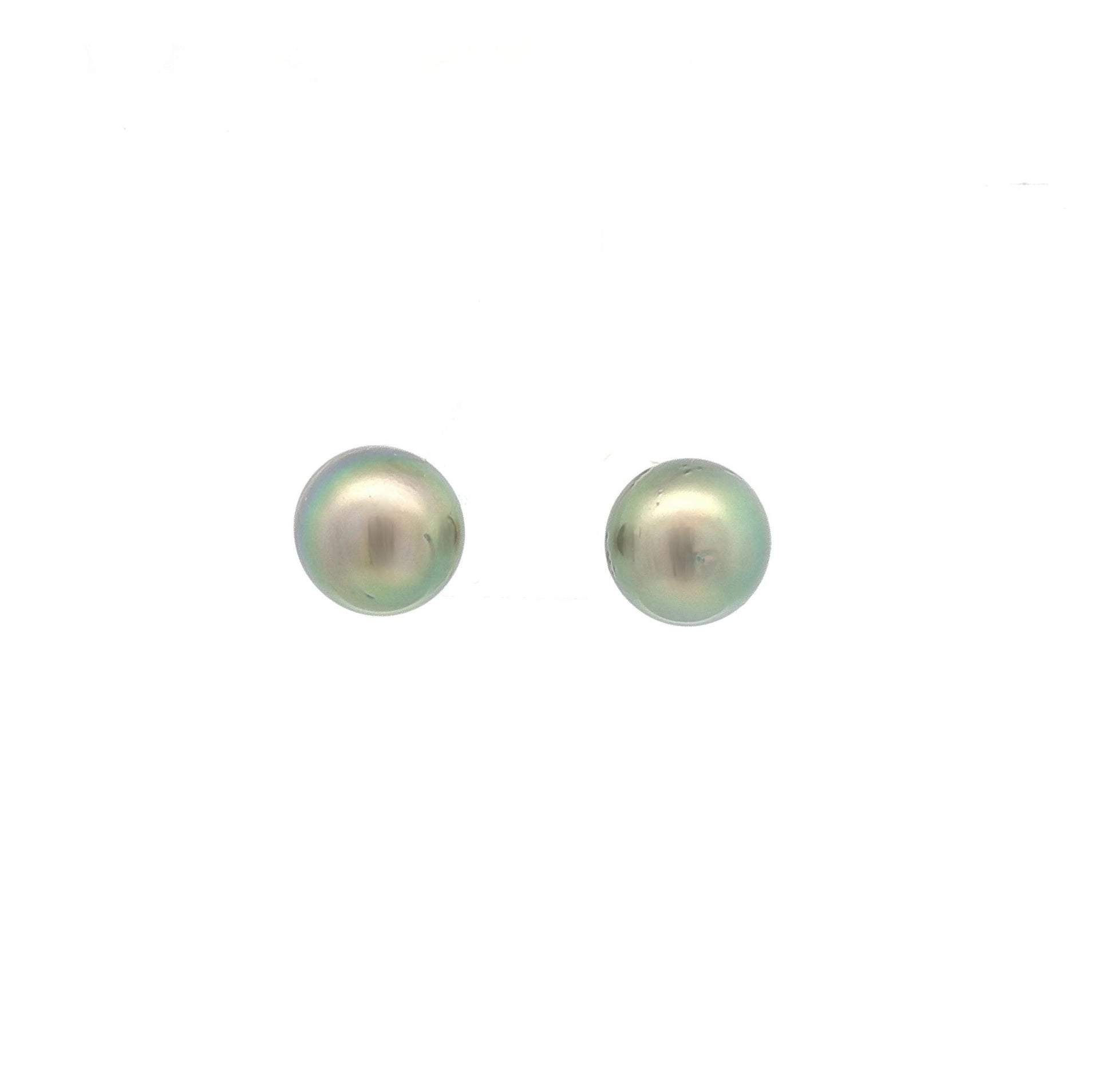 9.5mm Tahitian Pearl Stud Earrings