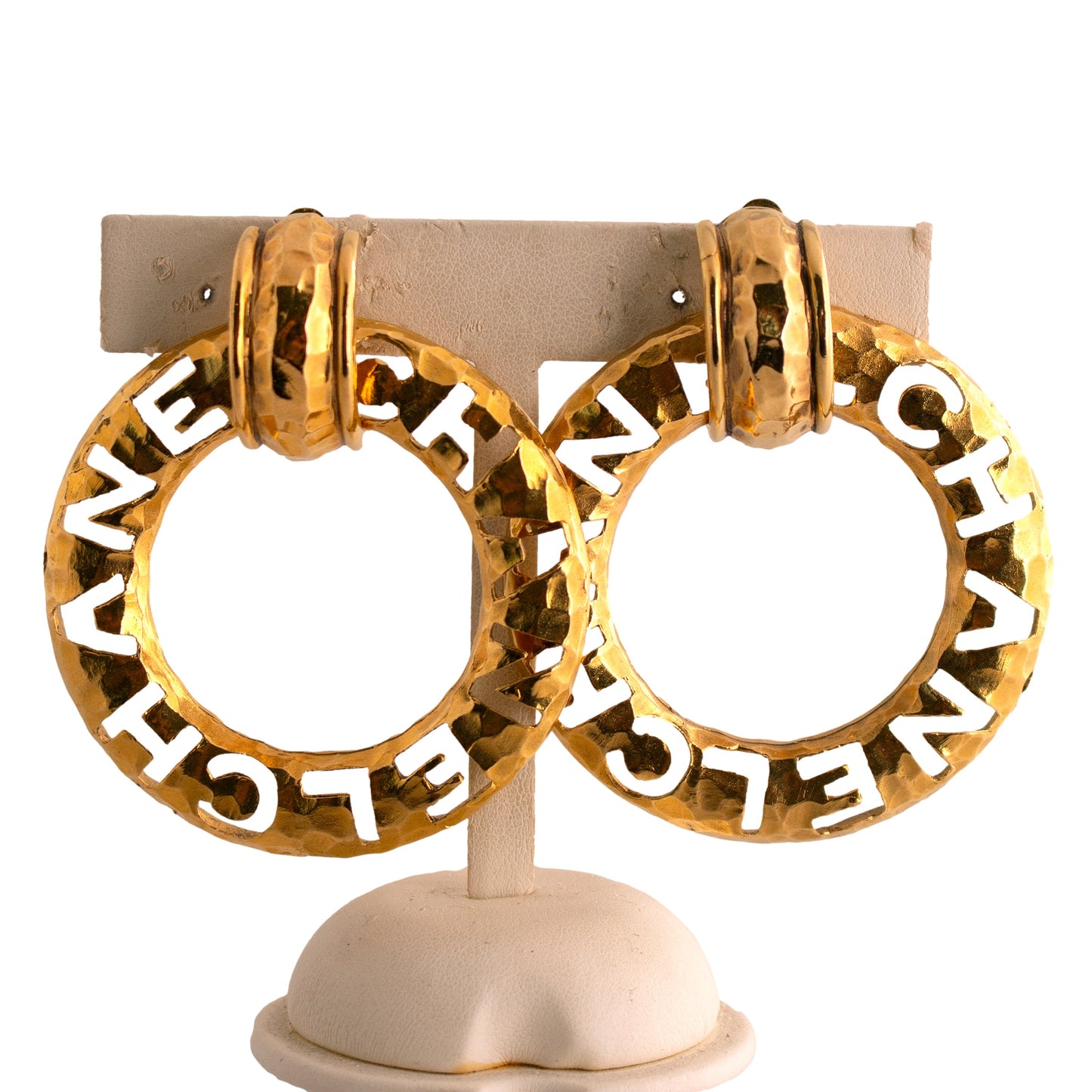 Chanel Open Work Doorknocker Earrings