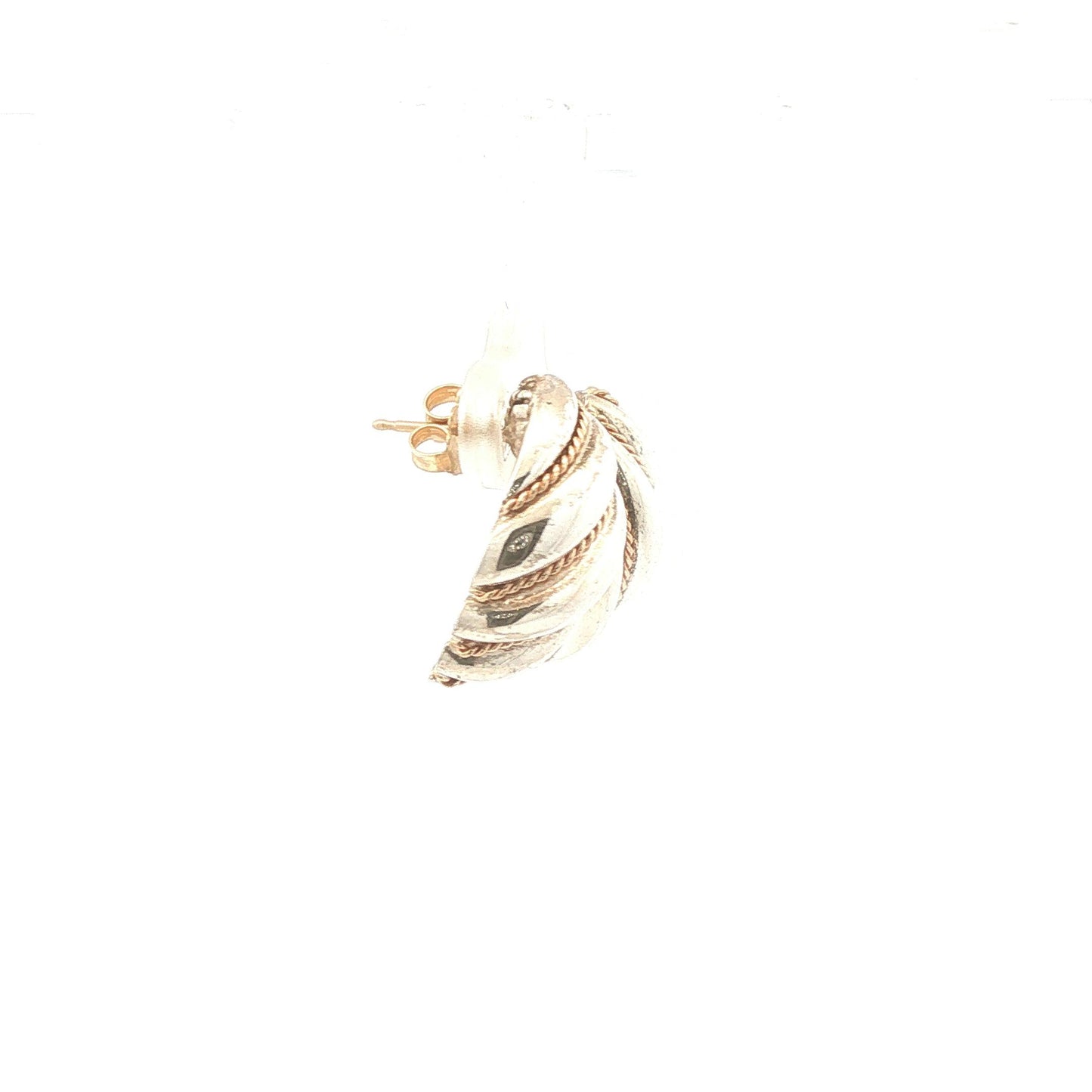 Tiffany & Co Sterling and 14k Gold Shrimp Earrings