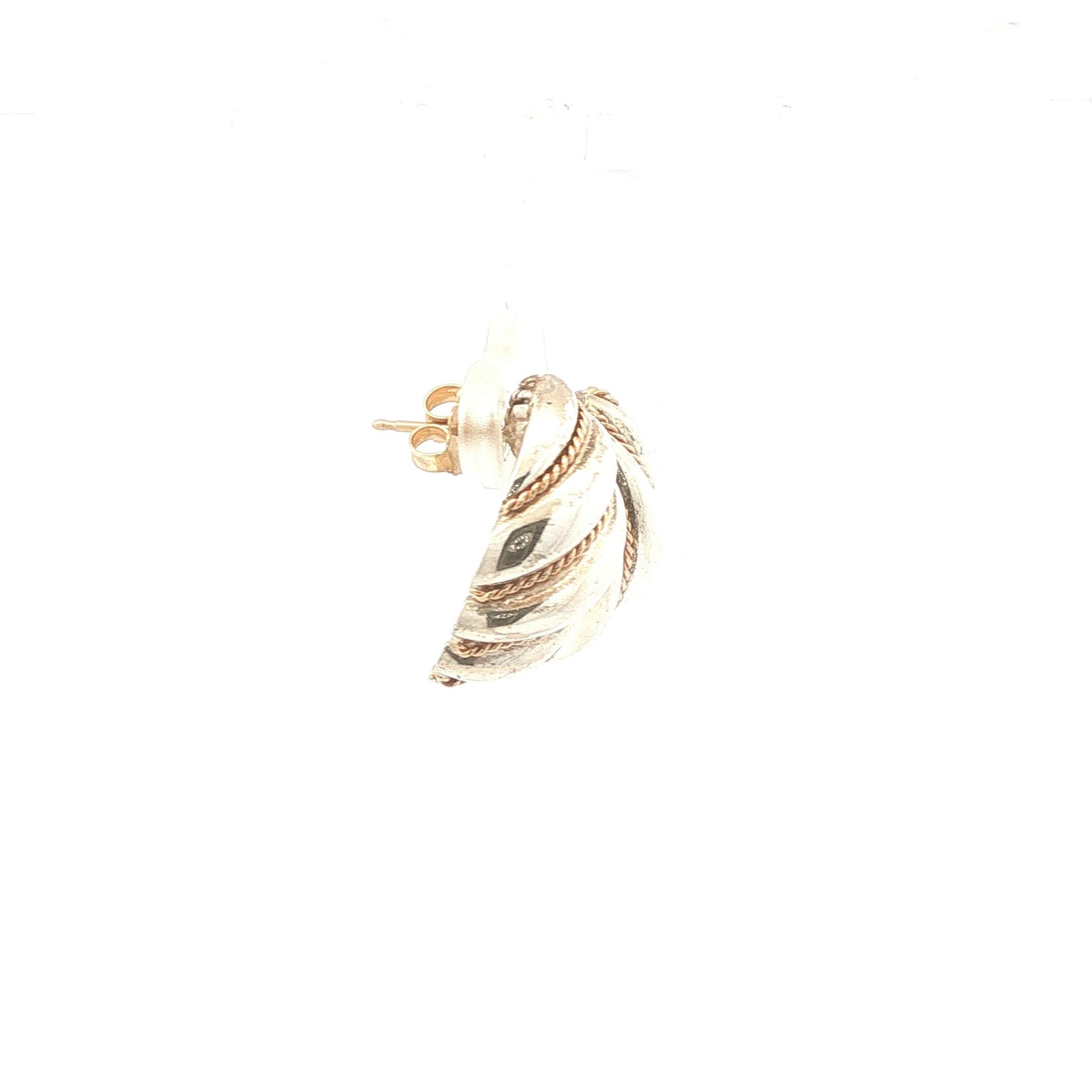 Tiffany & Co Sterling and 14k Gold Shrimp Earrings