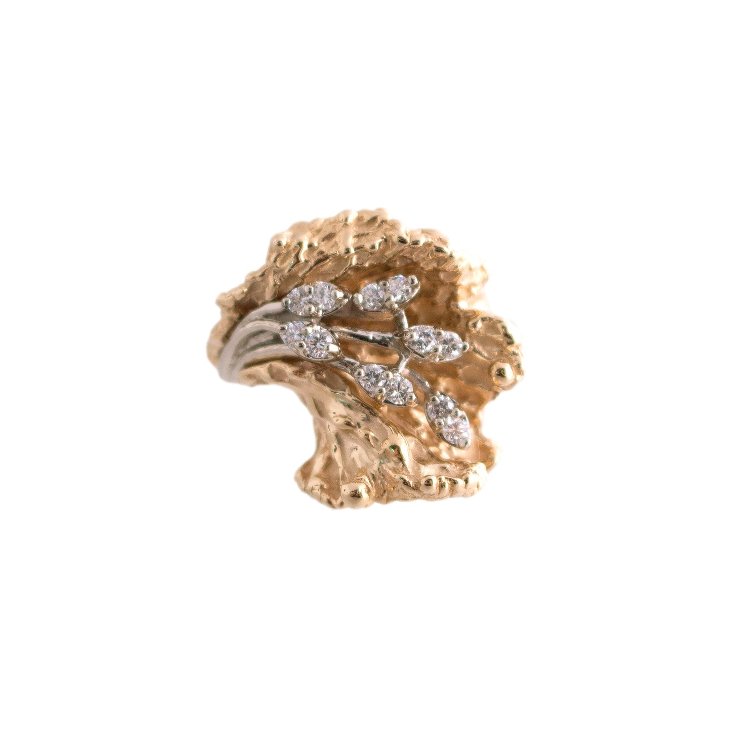 Floral Organic Diamond Ring