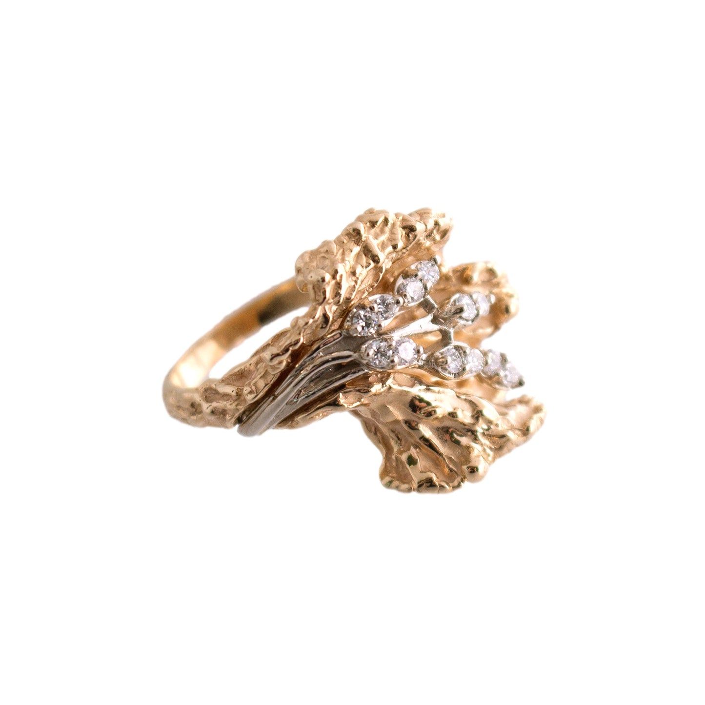 Floral Organic Diamond Ring