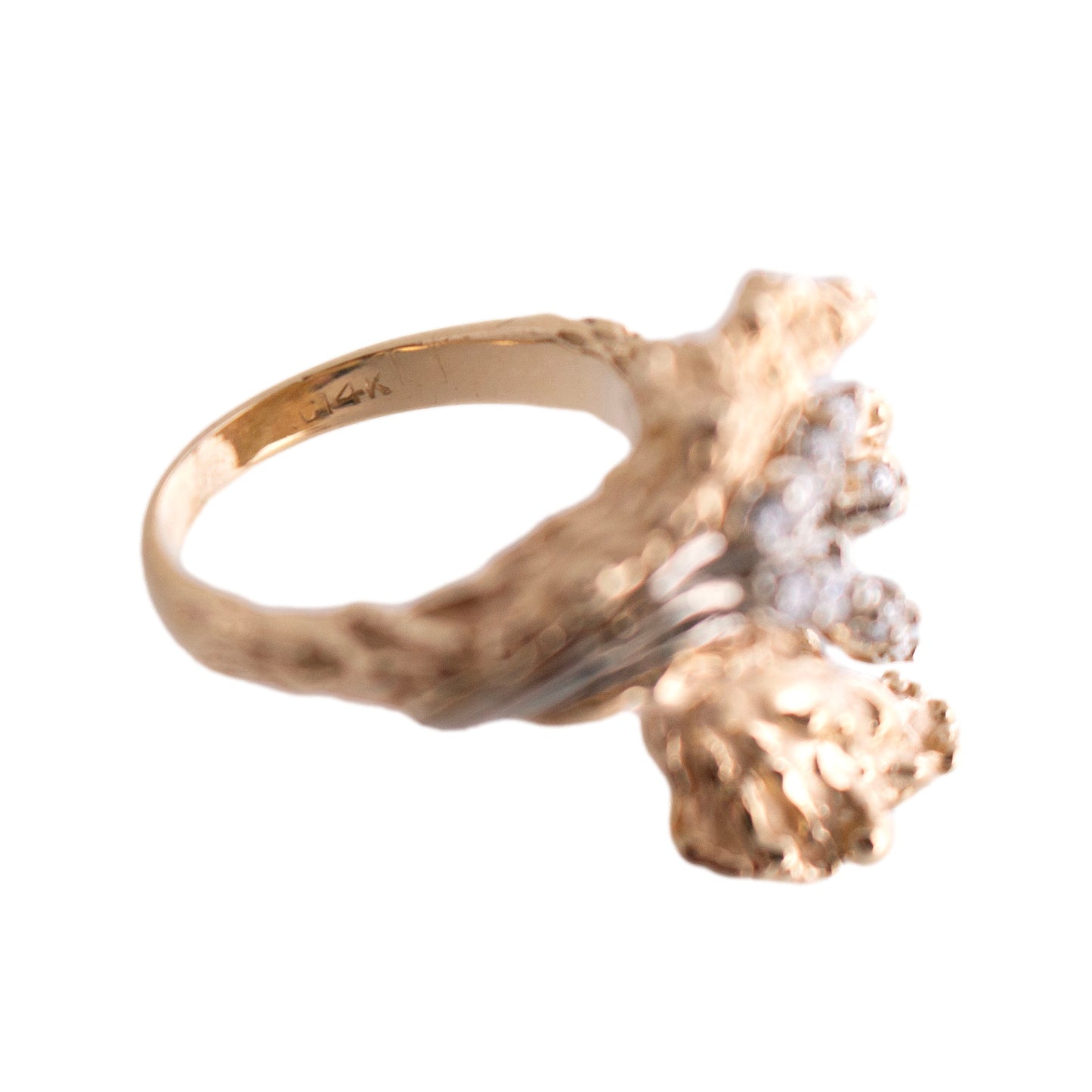 Floral Organic Diamond Ring