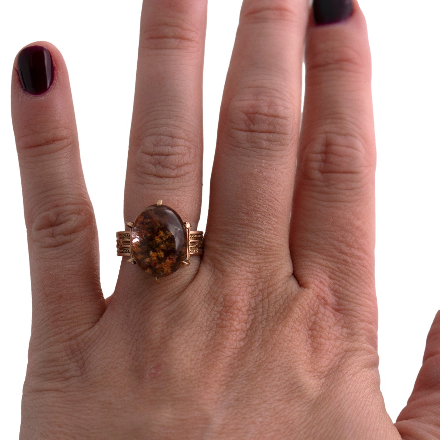 Lodalite in a Victorian Ring Mounting