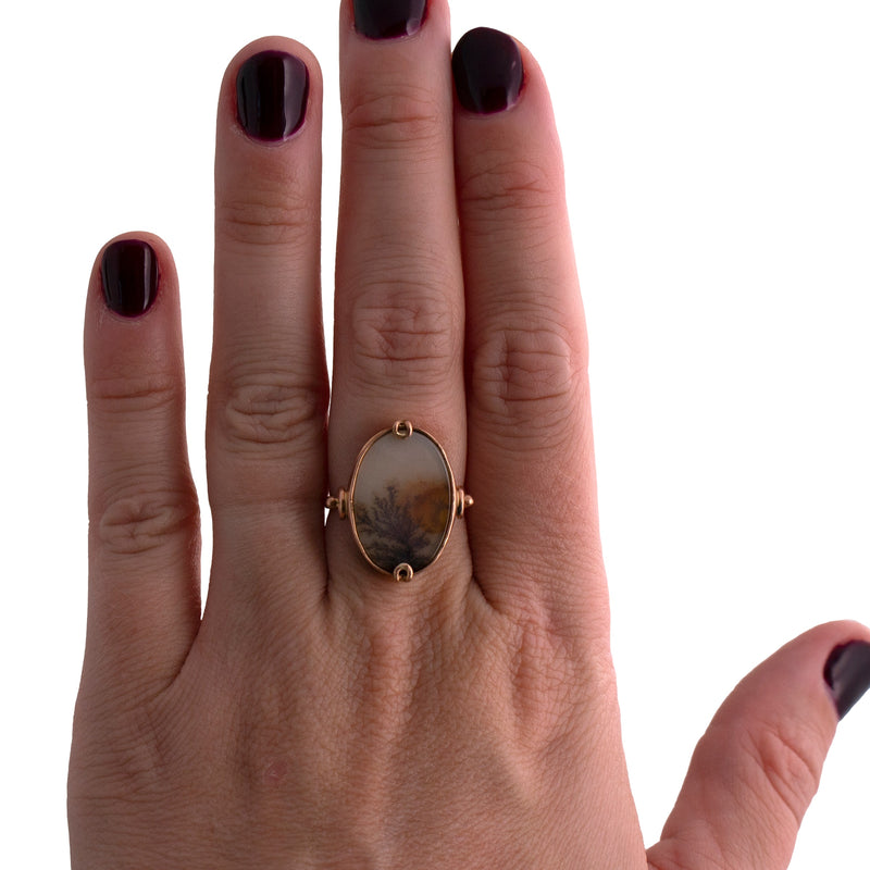 Dendritic Agate Ring