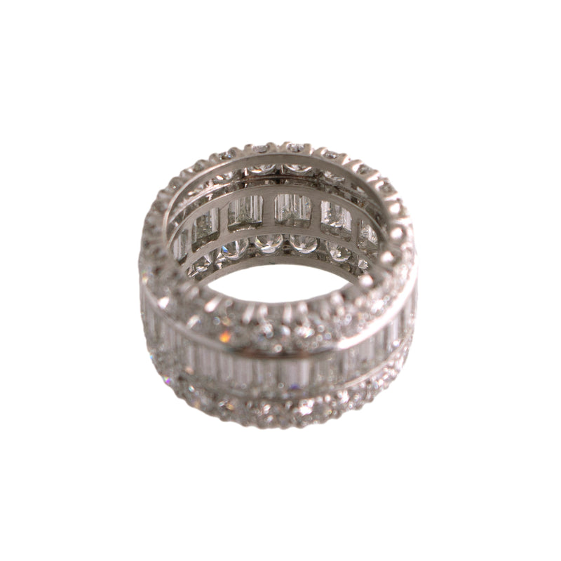 Platinum 12mm Diamond Eternity Band