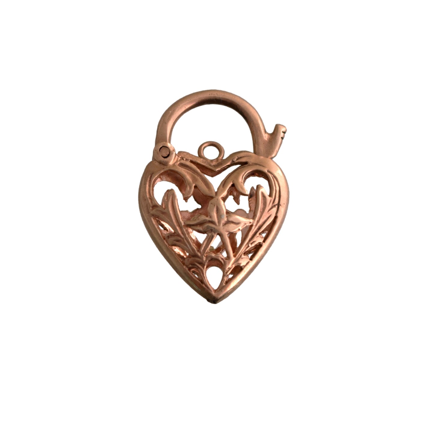 9K Rose Gold Lock Charm