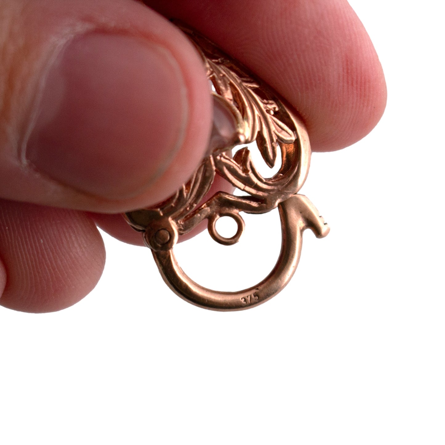 9K Rose Gold Lock Charm