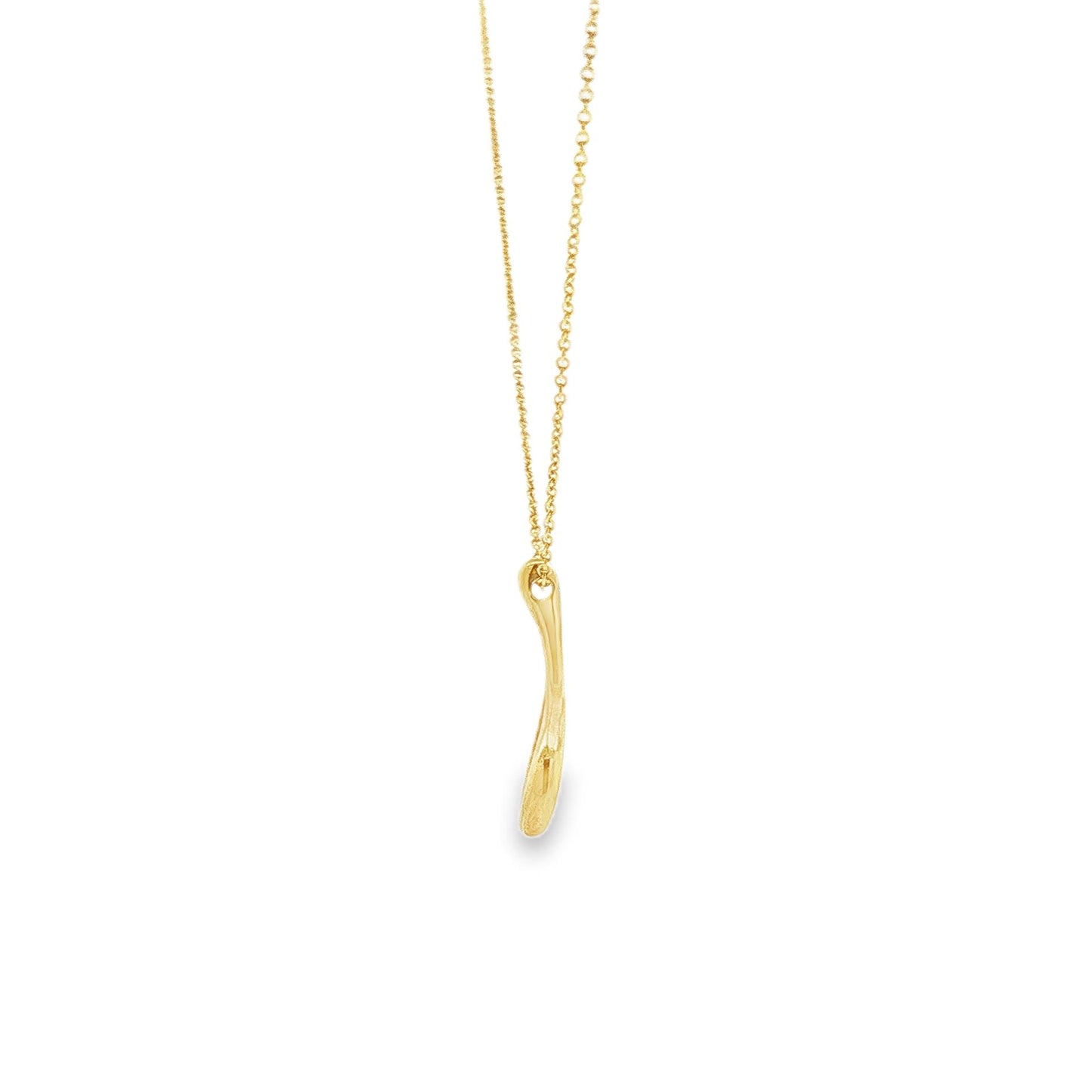 Elsa Peretti for Tiffany & Co 18K Gold Tear Drop Pendant on Chain