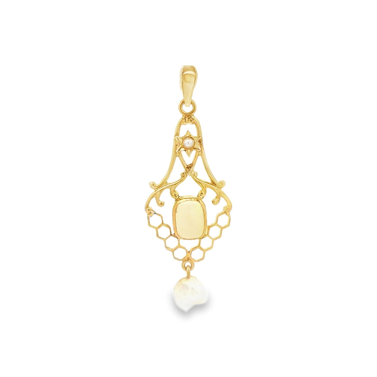 Art Nouveau Star Lavalier Pendant