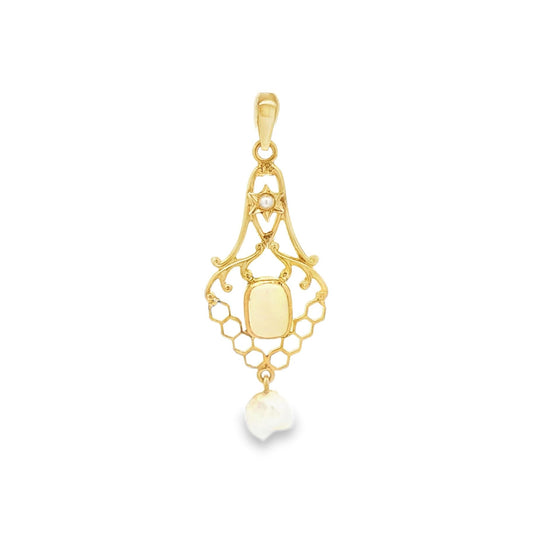 Art Nouveau Star Lavalier Pendant