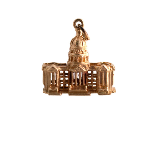 14K Gold United States Capitol Building Charm