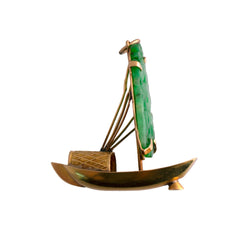 Vintage Jade Sailboat charm