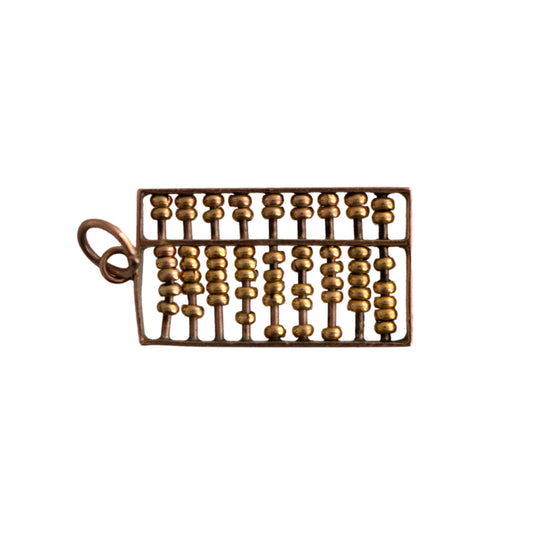 14K Gold Abacus Charm