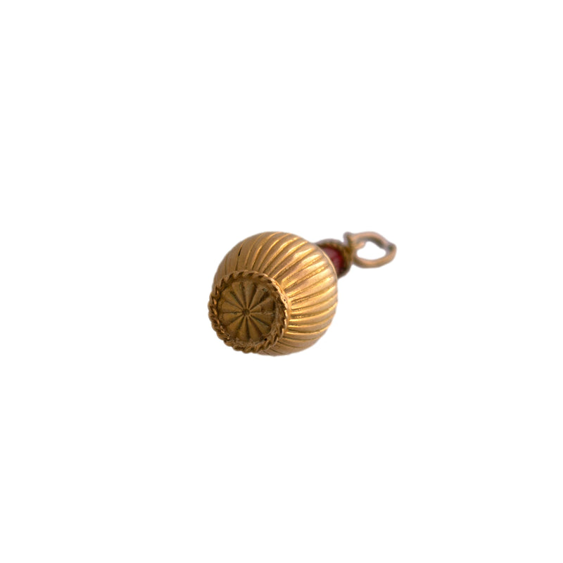 18K Gold Chianti Bottle Charm