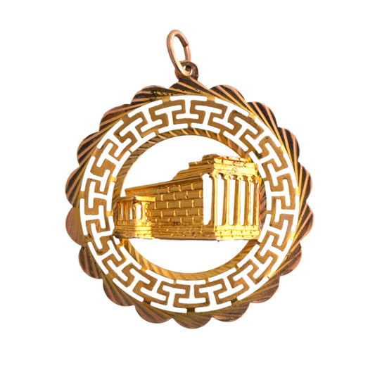 14K Gold Parthenon Charm