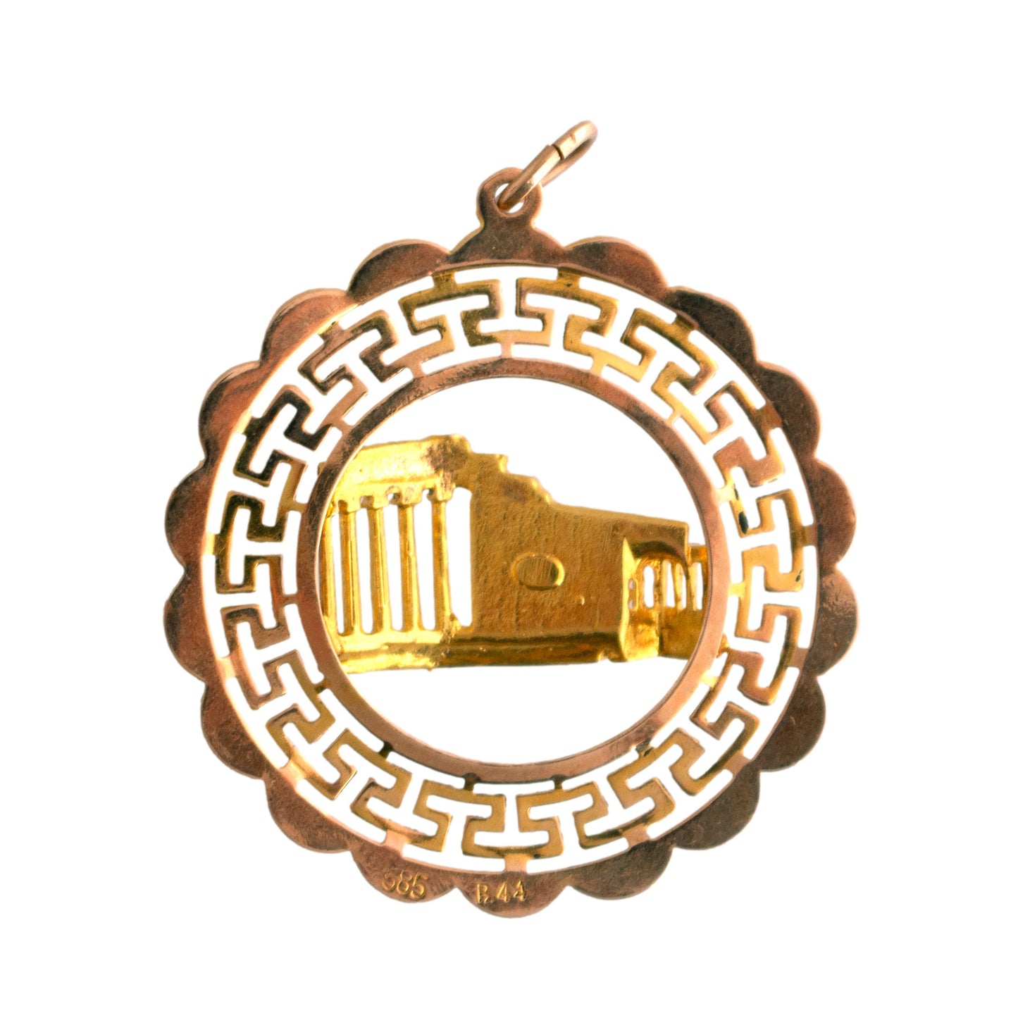 14K Gold Parthenon Charm