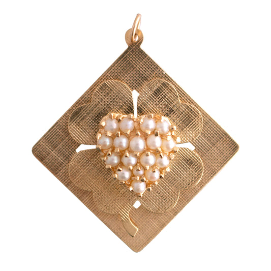 Vintage Four Leaf Clover Charm