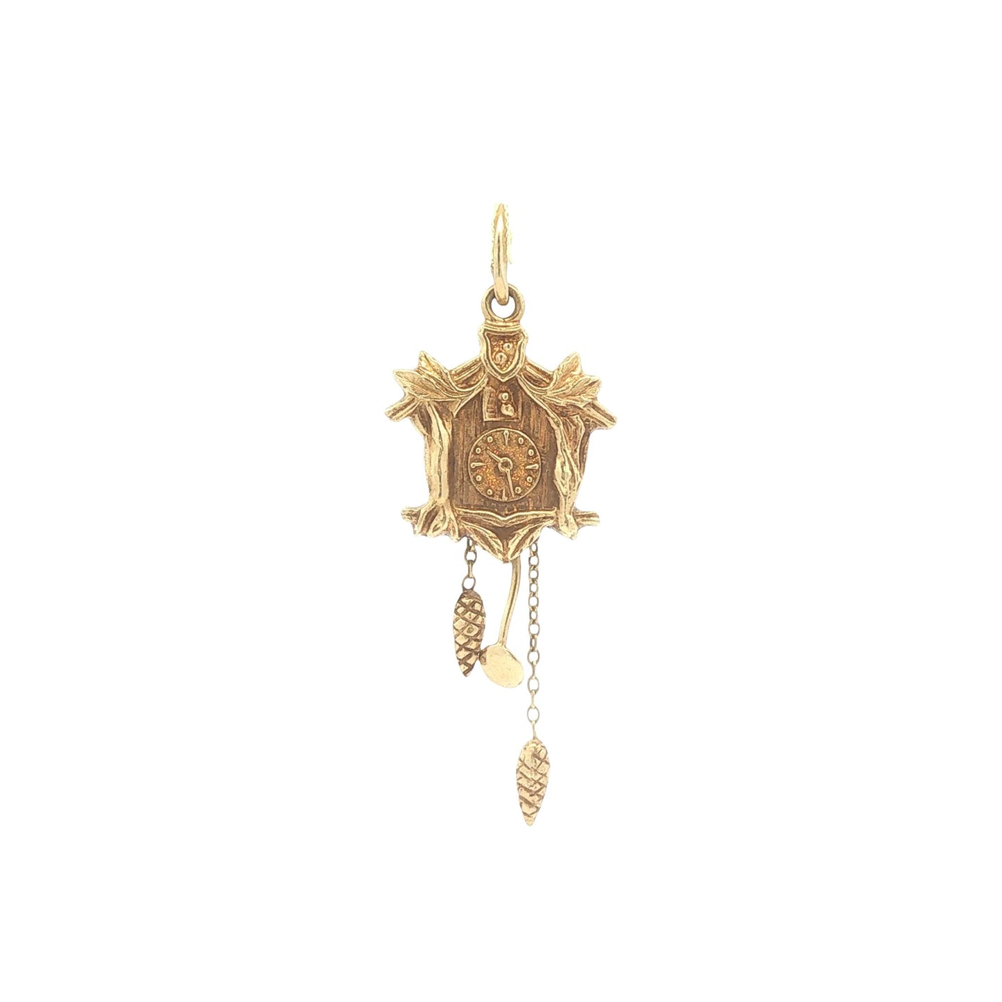 Vintage 14K Gold Cuckoo Clock Charm