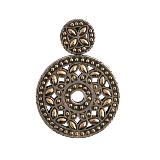 John Hardy Sterling and 18K Batu Kawung Round Pendant