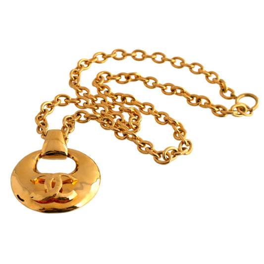 Vintage Chanel Disc Necklace